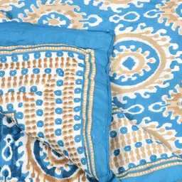 Myntra Elegant Homes Multi 200 GSM Ethnic Motifs Cotton AC Room Double Bed Quilt image 2