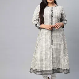 IKRASS Women Geometric Printed Anarkali Kurta-image-25