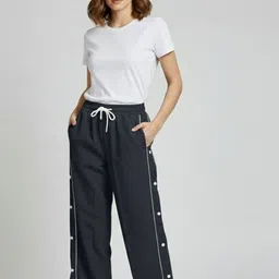ADDYVERO Women Classic Loose Fit High-Rise Wrinkle Free Trousers-image-55