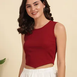 4WRD by Dressberry Women Ribbed Fitted Crop Top-picture-20