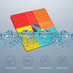 AUGEN Kids Push Pop it Bubble Fidget Stress Relief & Anti-Anxiety Sensory Toy image 3