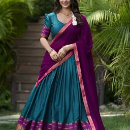 LOOKNBOOK ART Ready to Wear Lehenga & Unstitched Blouse With Dupatta image 1