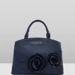 Caprese Women Solid Structured Leather Handheld Bag image 1