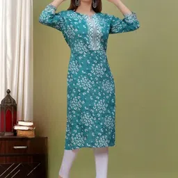 Wawlooks Ethnic Motifs Printed Kurta image 2