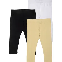 De Moza Girls Pack Of 3 Ankle Length Leggings-image-43