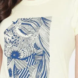 Tromko Women Pack of 3 Typography Printed Round Neck Cotton Regular Fit T-shirts image 3