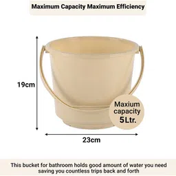 Kuber Industries Grey & Black 6 Pieces Contemporary Bath Accessories Set 5 L each image 5