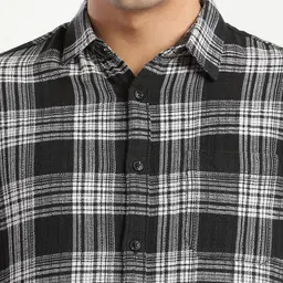 R&B Men Tartan Checks Checked Casual Shirt image 5