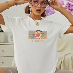 LAUREN ADAMS Women Printed Pure Cotton Applique T-shirt-image-84