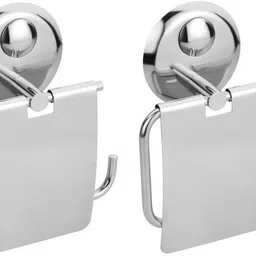 Easyhome Furnish Stainless Steel Toilet Paper Holder/Stainless Steel Tissue Paper Holder Set of 2 Pieces-Creta Stainless Steel Toilet Paper Holder-picture-26