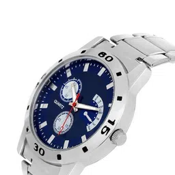 Miss Perfect Unisex Dial & Stainless Steel Bracelet Style Straps Analogue Multiple Time Zone Watch aa311 image 3