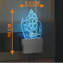 1ST TIME Red & White Acrylic Abstract Shaped Shaped Wall Lamp image 2