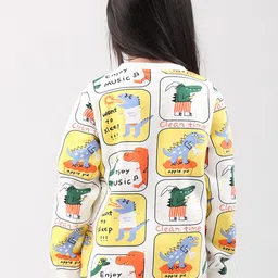 Anthrilo Girls Graphic Printed Round Neck Long Sleeves Pullover Sweatshirt image 4