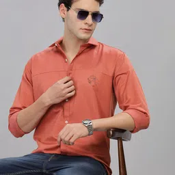 7TH LEGION Self Design Spread Collar Casual Shirt-image-35