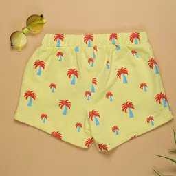 V-Mart Girls Floral Printed Mid-Rise Cotton Shorts image 4