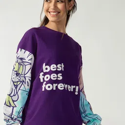 Bewakoof Women Printed Sweatshirt image 4
