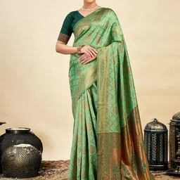 KALINI Woven Design Zari Banarasi Saree-picture-25