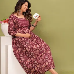 Queens Closet Women Ethnic Motifs Printed Anarkali Kurta image 2