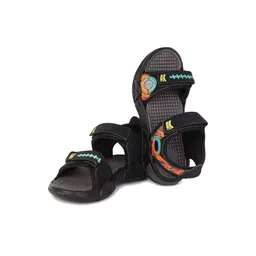 DRACKFOOT Boys Grey Synthetic Slip-On Comfort Sandals-image-6