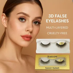 Basicare Set Of 2 3D False Eyelashes With Eyelash Curler image 4