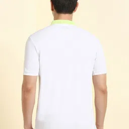 Allen Solly Men Colourblocked Polo Collar Extended Sleeves Pockets T-shirt image 5