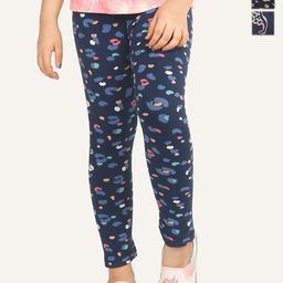 ariel Girls Pack Of 3 Printed Cotton Ankle-Length Leggings-picture-12