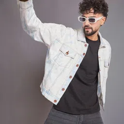 FUGAZEE Men Washed Denim Jacket-image-17