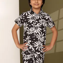 Enciger Boys Printed Short Sleeves Shirt & Shorts-picture-28