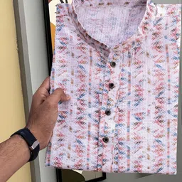 LAZZLY Men Floral Printed Thread Work Kurta-picture-31