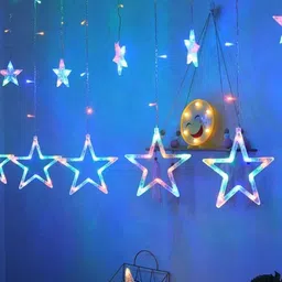MZ Transparent Star Shape LED String Lights Multi-functions 5 Modes with 4.5m Length image 2