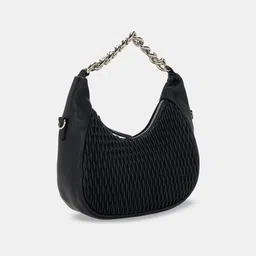 Forever Glam by Pantaloons Women Solid Structured Hobo Bag image 4