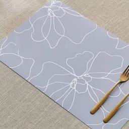 Home Centre Meadows Theme Blue & White 6 Pieces Floral Printed Table Placemats-image-41