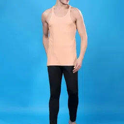 Friskers Pack Of 2 Pure Cotton Round Neck Gym Vests 290525CA-16-32 image 5