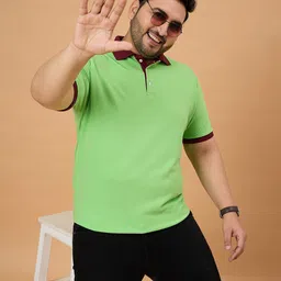 bigbanana Men Plus Size Polo Collar Anti Odour Pockets T-shirt image 2