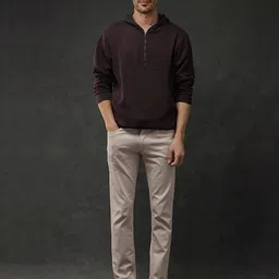 RARE RABBIT Men Hooded Pullover Cotton Sweatshirt image 5