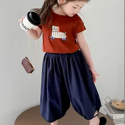 LULU & SKY Girls Printed T-shirt with Palazzos image 3