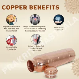 prakriti hastkala 1000 ml Copper Bottle image 3