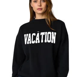 SALUJA FABRICS Women Typography Printed Long Sleeves Sweatshirt-picture-23