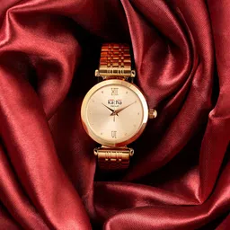 QORUM INDIA Women Stainless Steel Bracelet Style Straps Analogue Watch G116 Katha_9_N image 4