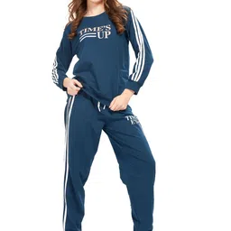 WEET Women Printed Cotton Round Neck Tracksuit-picture-13