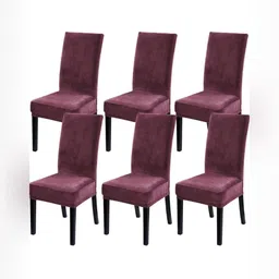 GIFTS ISLAND Set Of 6 Pink Chair Covers-image-50