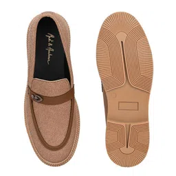 Mast & Harbour Men Textured Nubuck Loafers image 4