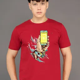 BRAWNY BATTLER Men Graphic Printed Round Neck Cotton T-shirt-picture-12