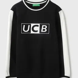 United Colors of Benetton Boys Typography Printed Round Neck Cotton Pullover Sweatshirt-picture-29