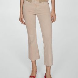 MANGO Women Flared High-Rise Stretchable Jeans-picture-14