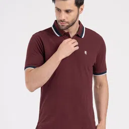 Red Tape Men Solid Polo Collar Slim Fit T-shirt-picture-33
