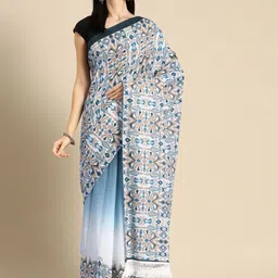 BUTA BUTI Abstract Printed Pure Cotton Saree-picture-25