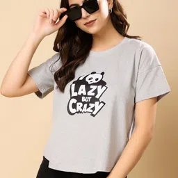 CORSICA Women Printed Bio Finish Boxy T-shirt-picture-33
