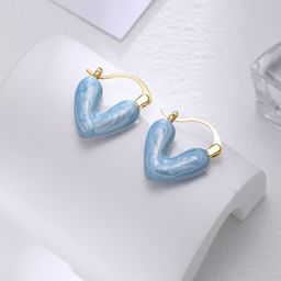 Krelin Heart Shaped Hoop Earrings-picture-47