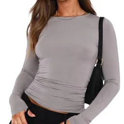 StyleCast Women Solid Round Neck Top-image-53